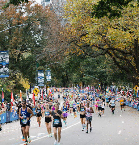 People running the New York City Marathon